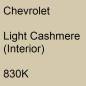 Preview: Chevrolet, Light Cashmere (Interior), 830K.